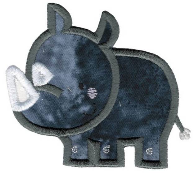 Picture of Applique Rhino Machine Embroidery Design