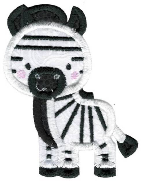 Picture of Applique Zebra Machine Embroidery Design
