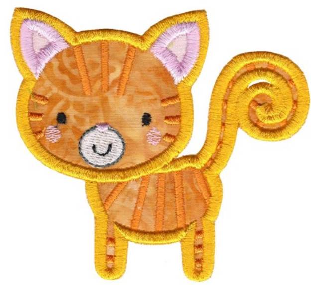 Picture of Applique Cat Machine Embroidery Design
