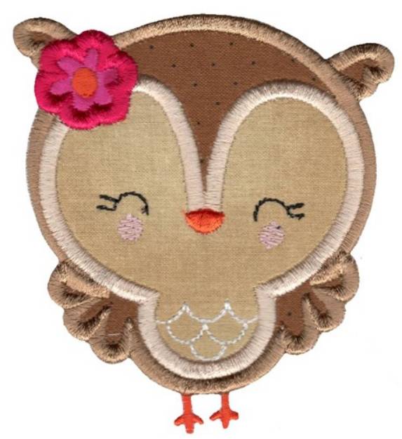 Picture of Adorable Owls Applique 9 Machine Embroidery Design