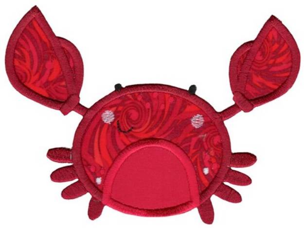 Picture of Boxy Crab Applique Machine Embroidery Design