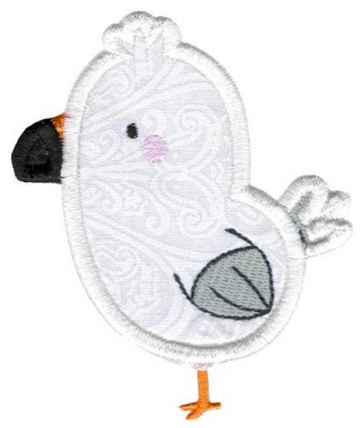 Picture of Boxy Seagull Applique Machine Embroidery Design