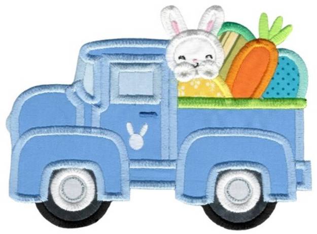 Picture of Easter Vintage Truck Machine Embroidery Design