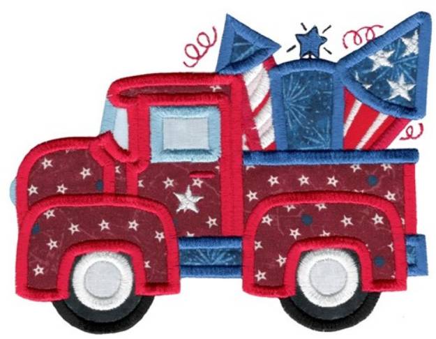 Picture of 4th Of July Vintage Truck