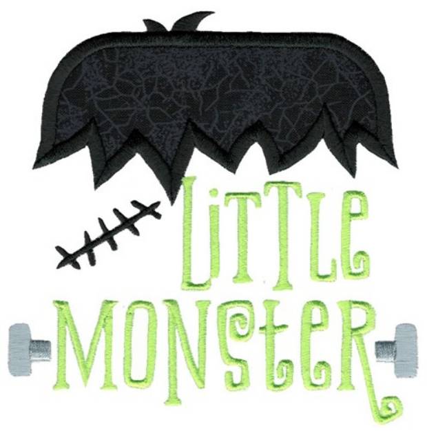 Picture of Little Monster Applique Machine Embroidery Design