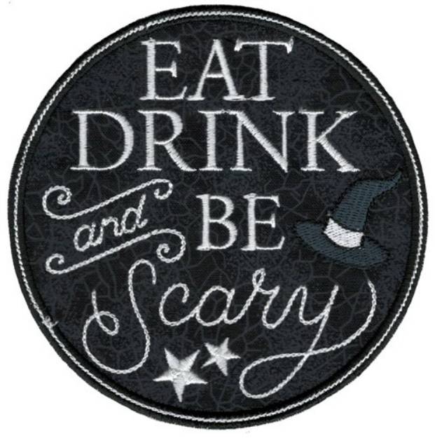 Picture of Eat Drink And Be Scary Machine Embroidery Design
