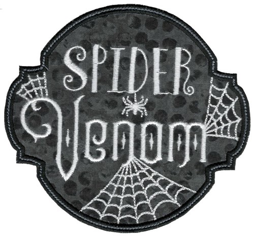 Spider Venom Machine Embroidery Design