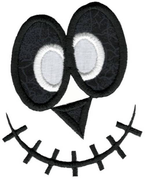 Picture of Silly Halloween Applique Face Machine Embroidery Design