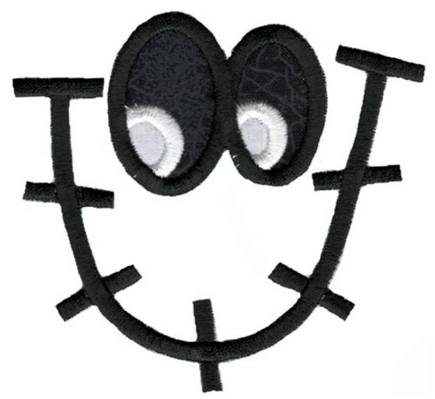 Picture of Stitched Halloween Applique Face