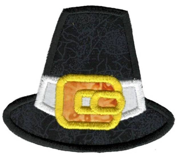 Picture of Pilgrim Hat Applique Machine Embroidery Design