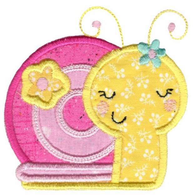 Picture of Applique Girl Snail