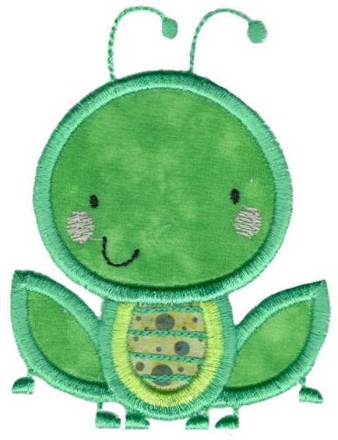 Picture of Applique Grasshopper Machine Embroidery Design