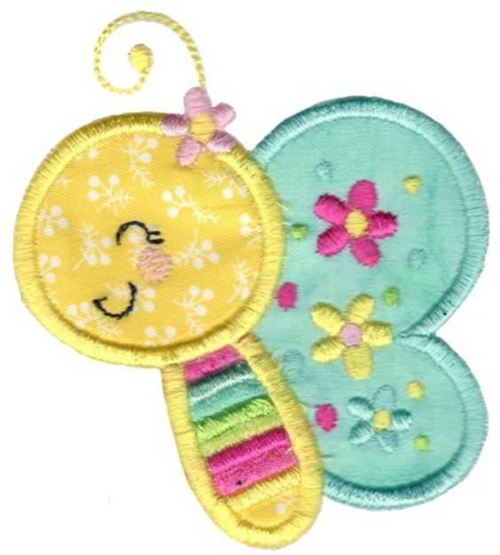 Picture of Applique Butterfly Side View