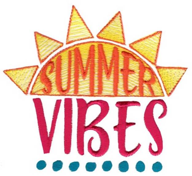 Picture of Summer Vibes Machine Embroidery Design