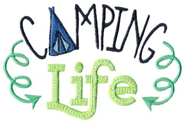 Picture of Camping Life Machine Embroidery Design