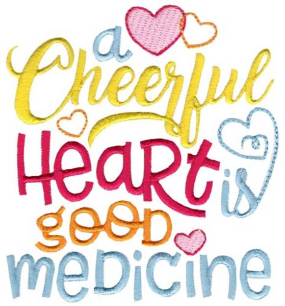 Picture of A Cheerful Heart Machine Embroidery Design