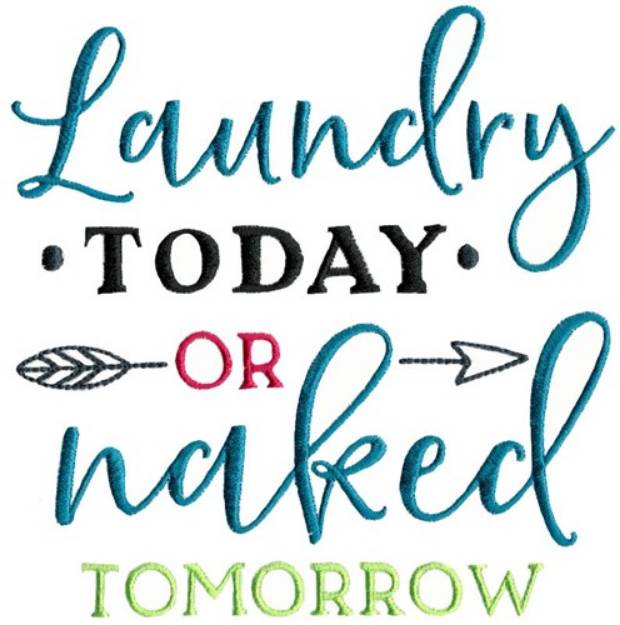 Picture of Laundry Today Or Naked Tomorrow