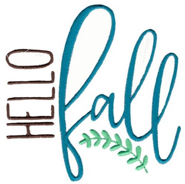 Picture of Hello Fall Machine Embroidery Design