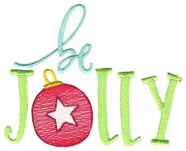Picture of Be Jolly Machine Embroidery Design