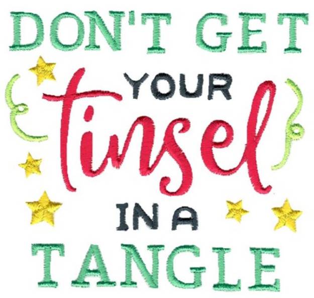 Picture of Tinsel In A Tangle Machine Embroidery Design