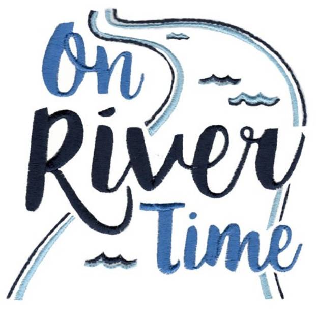 Picture of On River Time Machine Embroidery Design