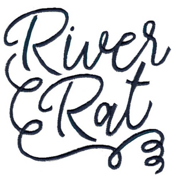 Picture of River Rat Machine Embroidery Design