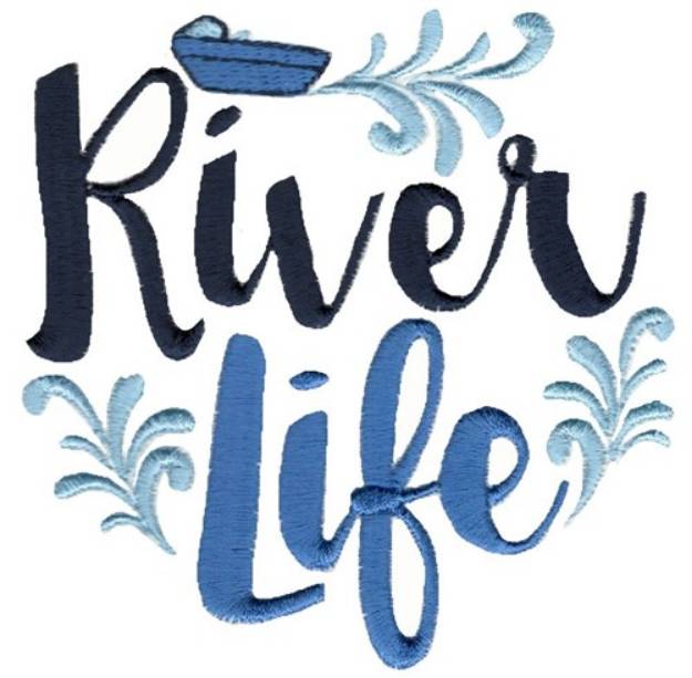 Picture of River Life Machine Embroidery Design