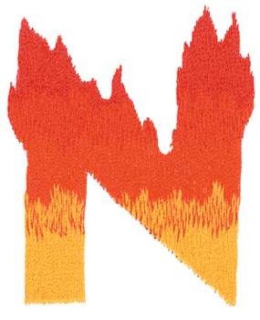 Picture of Burning N Machine Embroidery Design