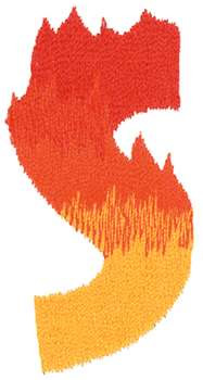 Burning S Machine Embroidery Design