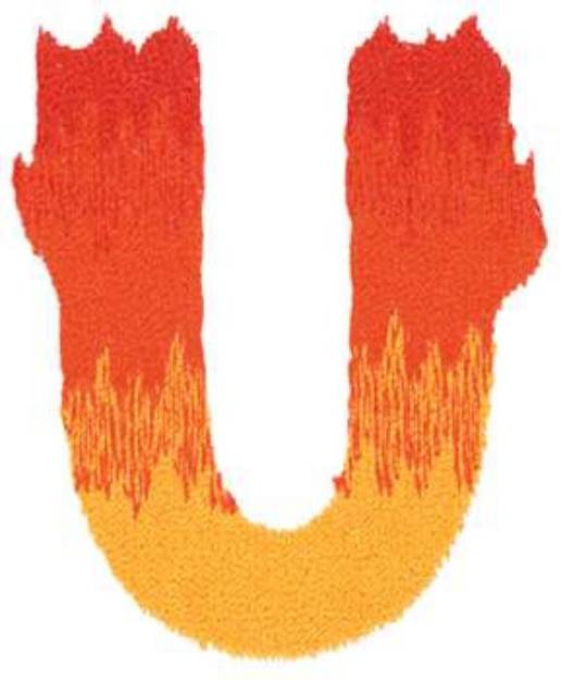 Picture of Burning U Machine Embroidery Design