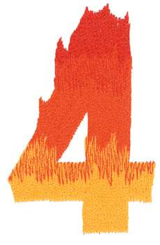 Burning 4 Machine Embroidery Design