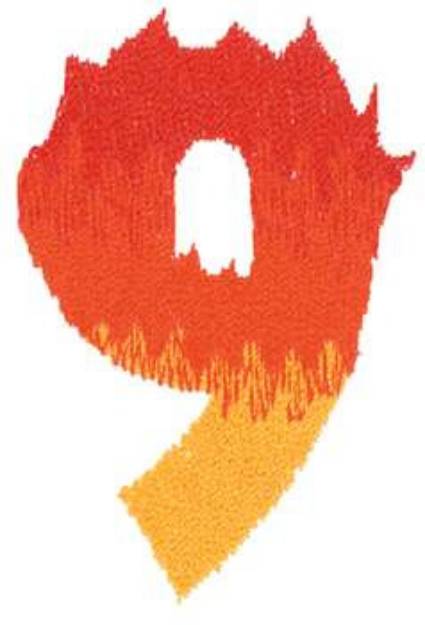 Picture of Burning 8 Machine Embroidery Design