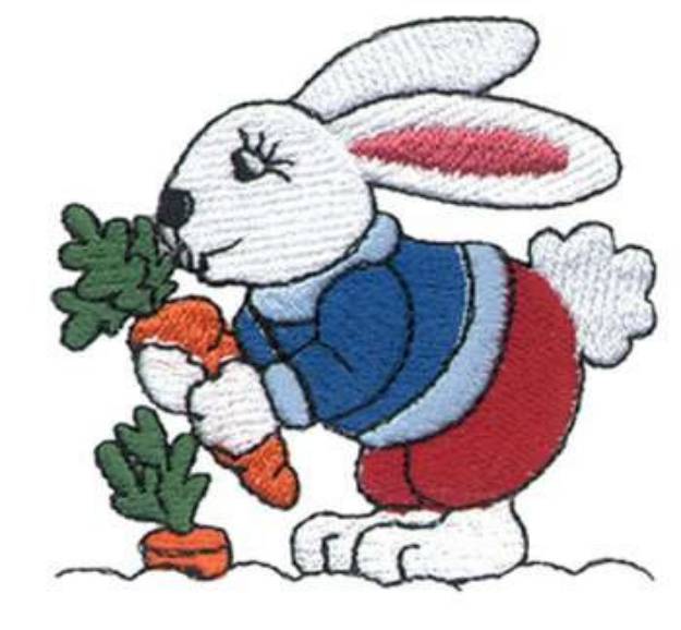 Picture of Peter Cottontail Machine Embroidery Design