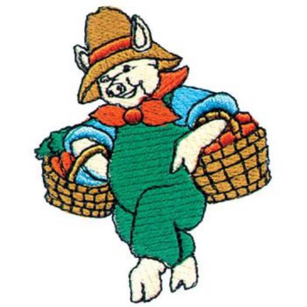 Picture of Pig To Market Machine Embroidery Design