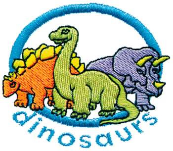 Dinosaurs Machine Embroidery Design