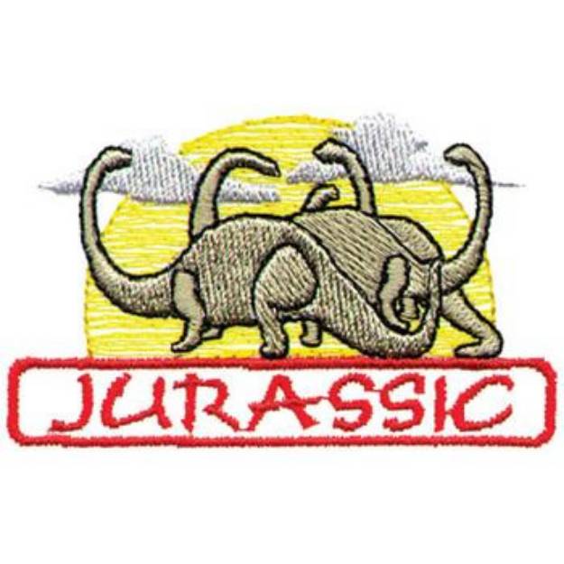 Picture of Jurassic Machine Embroidery Design