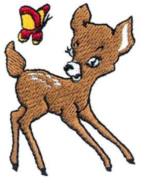 Picture of Fawn Machine Embroidery Design