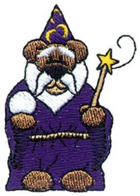 Picture of Wizard Bear Machine Embroidery Design