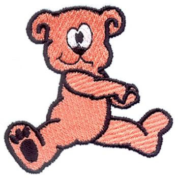 Cartoon Bear Cub Machine Embroidery Design