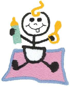 Stick Baby Machine Embroidery Design
