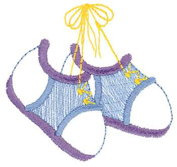 Baby Shoes Machine Embroidery Design