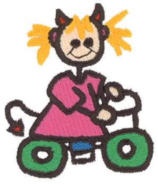 Picture of Toddler She-devil Machine Embroidery Design