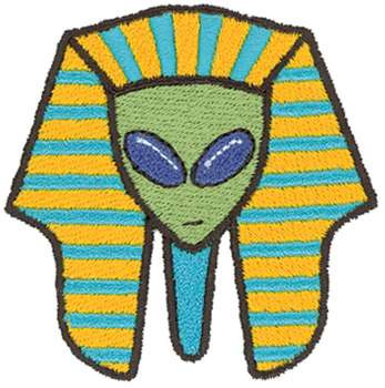 Pharaoh Alien Machine Embroidery Design