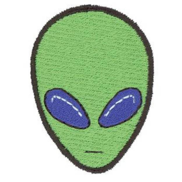Picture of Alien Head Machine Embroidery Design