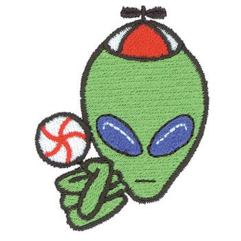Alien Child Machine Embroidery Design