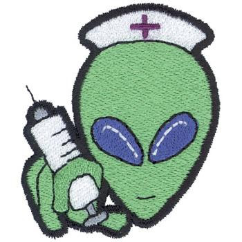 Alien Nurse Machine Embroidery Design