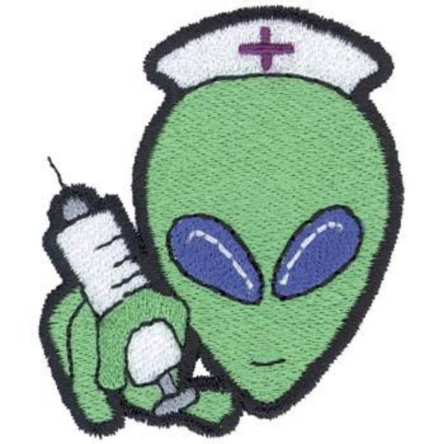 Picture of Alien Nurse Machine Embroidery Design