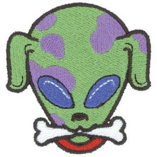 Picture of Alien Puppy Machine Embroidery Design