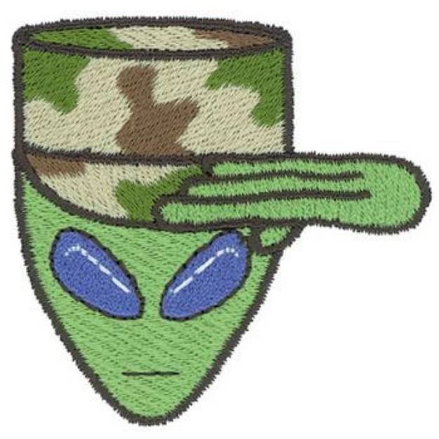 Picture of Alien Soldier Machine Embroidery Design