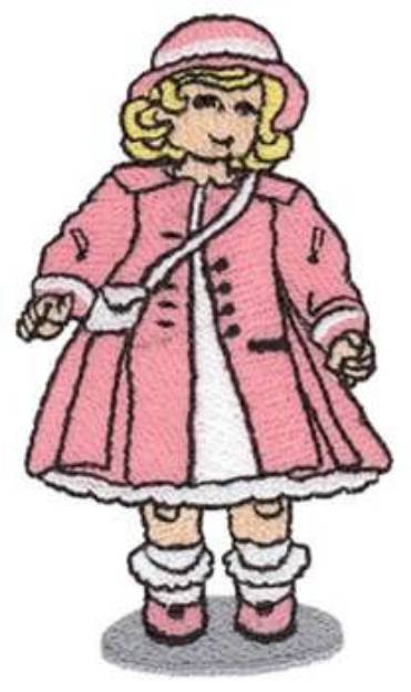 Picture of Small Doll Machine Embroidery Design
